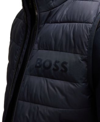 Men's Water-Repellent Tonal Logo Gilet