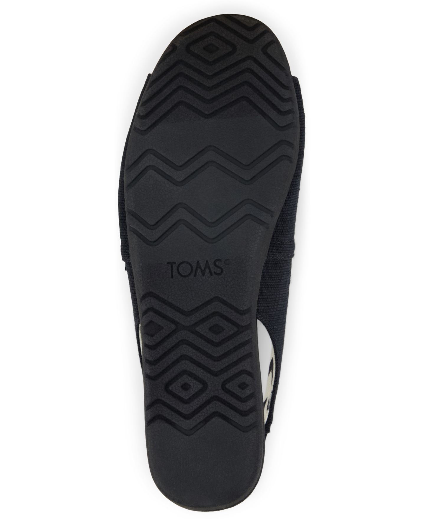 Женские сандалии TOMS Alpargata Slingback Flat, цвет: Чёрный холщовый — фото 5