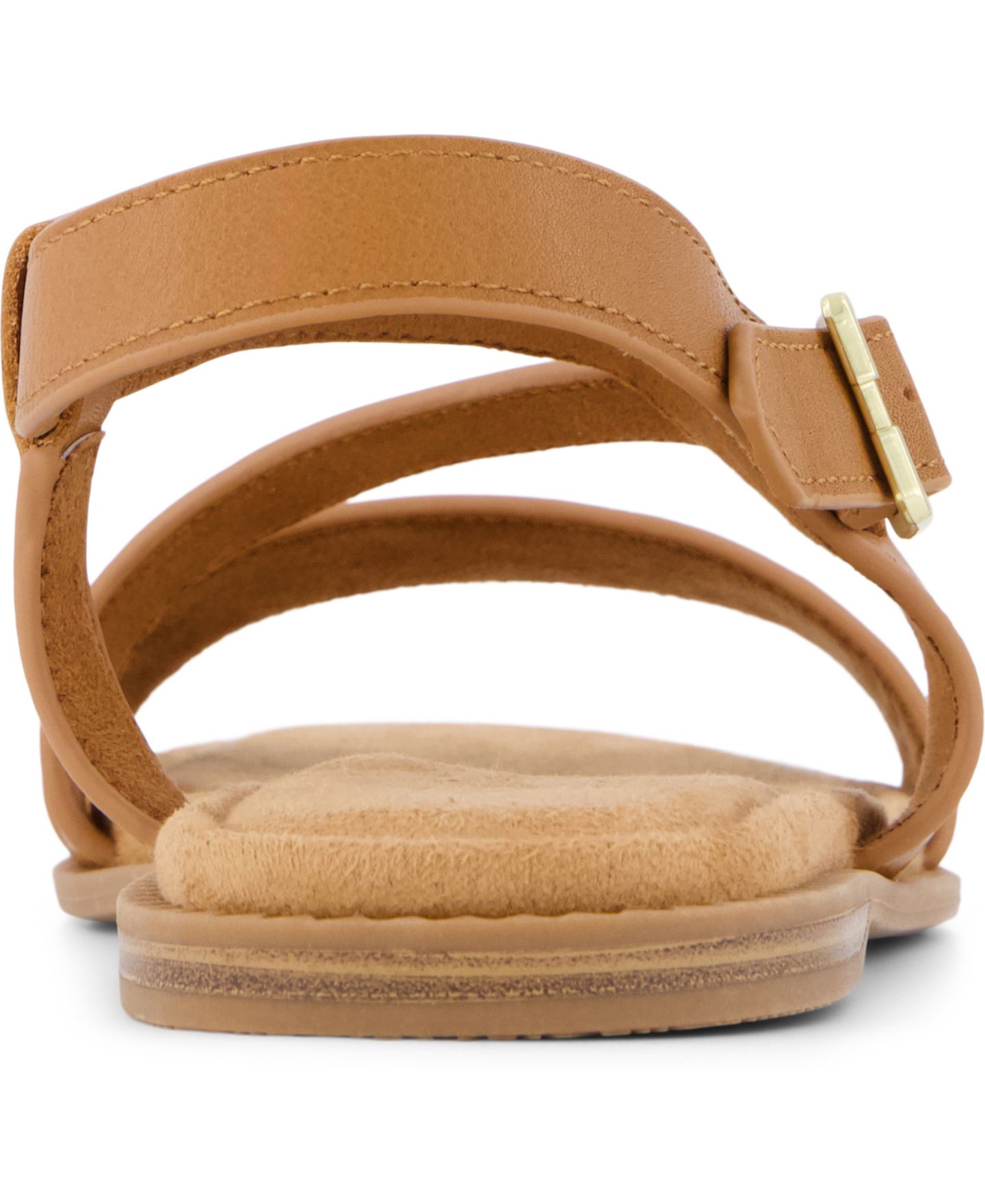 Женские сандалии TOMS Mar Strappy Flat, цвет: Коричневый кожаный — фото 3