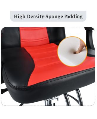  Reclining Barber Chair with Hydraulic Pump and 360