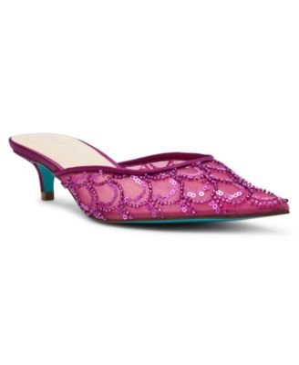 Women's Ellis Beaded Scalloped Mule Pumps