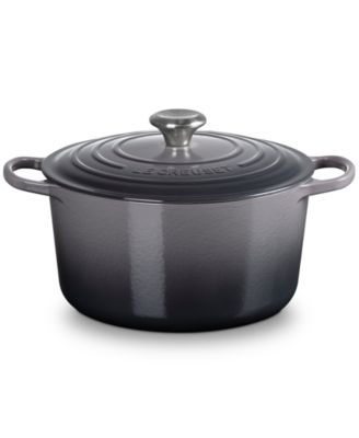 Signature Enameled Cast Iron 6.5-Quart Deep Round Dutch Oven