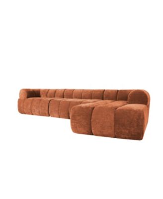 122" Modern L-Shaped Sectional Sofa with Chaise Lounge (Right Hand)