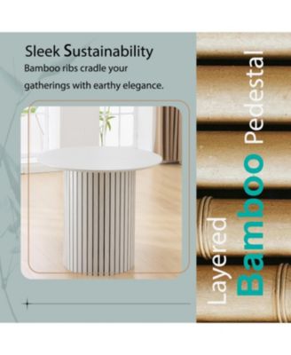 Bamboo & Turquoise Dining Set