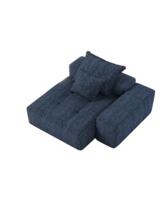 Modern Chenille Modular Sectional Sofa with Pillows
