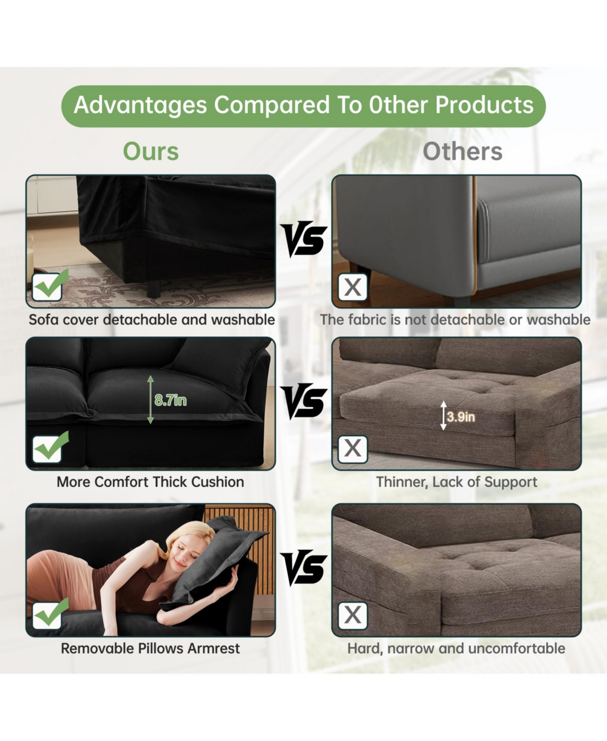 Streamdale Furniture Black Chenille Slipcovered Armchair with Large Pillows