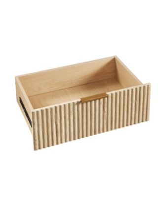  3 Drawer Dresser Set - Modern Nightstand, Oak Finish