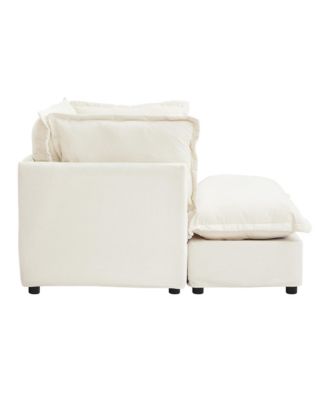 Cozy Armchair Sofa with Ottoman