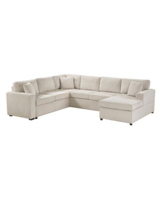 Oversized U-Shaped Sectional Sofa with Chaise Lounge.