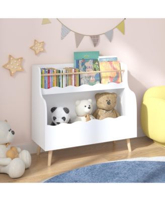 Streamdale Kids Bookcaes, Children Book Organizer, toy Storage Cabinet Organizer, White