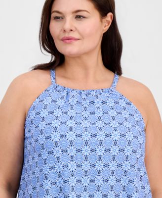 Plus Size Cali Tankini Top
