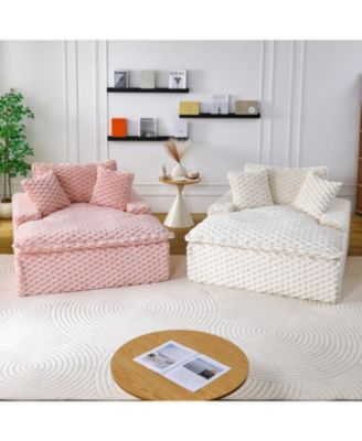 51" Comfort Sofa w/ 2 Pillows & Backrest