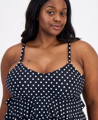 Plus Size Underwire Tiered Bandini Top