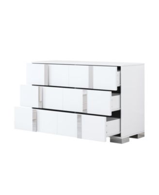 Elegant Modern Mirrored Dresser with 6 Drawers (Old SKU WF319354AAK)