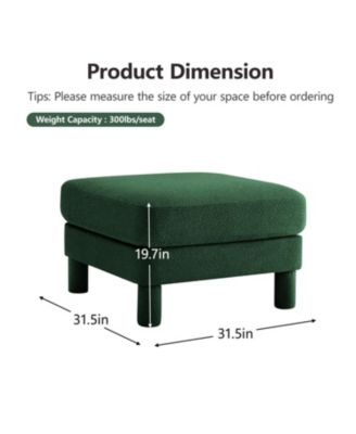 Polyester Lucas Ottoman
