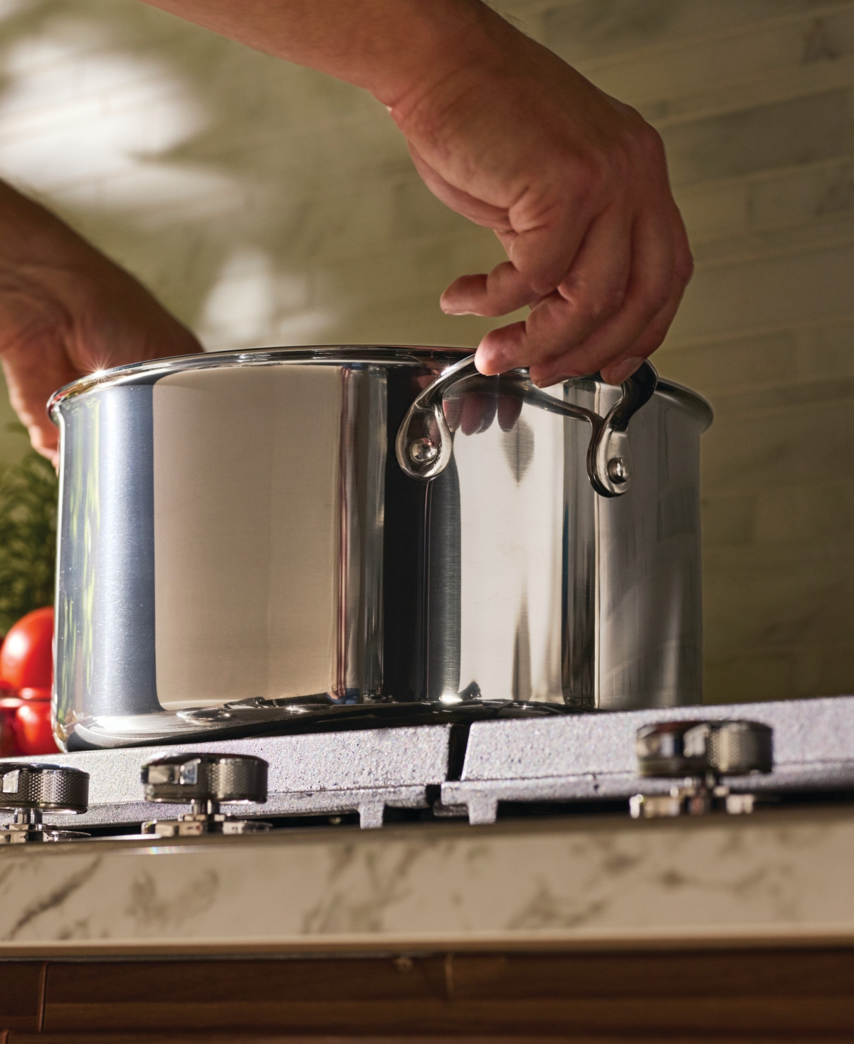 Anolon EverLast Stainless Steel 10.75" Tri-Ply Clad Stockpot