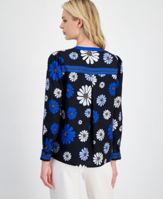 Women's Printed Button-Front Shirt