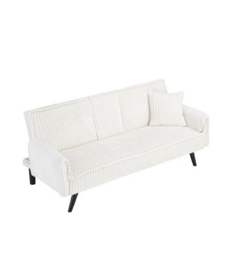Streamdale Minimalist style, straight-line corduroy sofa suitable for sitting and lying in the living room and bedroom