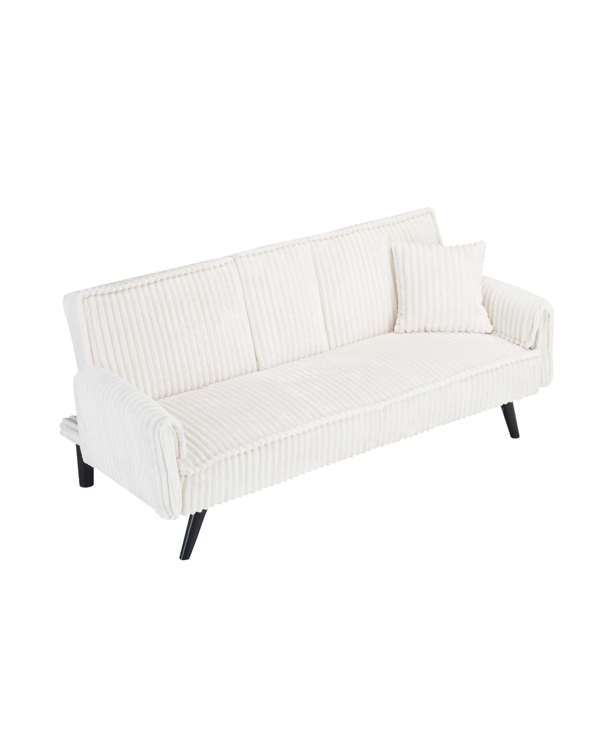 Streamdale Minimalist style, straight-line corduroy sofa suitable for sitting and lying in the living room and bedroom