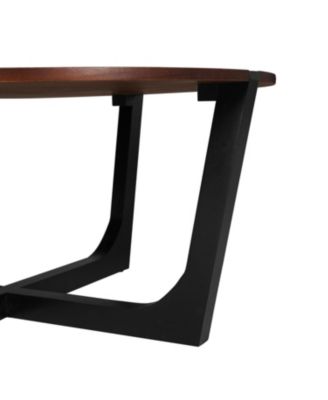 Acacia Wood Coffee Table - 44" Round Modern Design