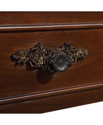 Retro Cherry Console Table with Drawers