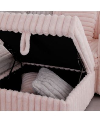 75.6" Modular Sofa w/ Lift & Ottoman Match