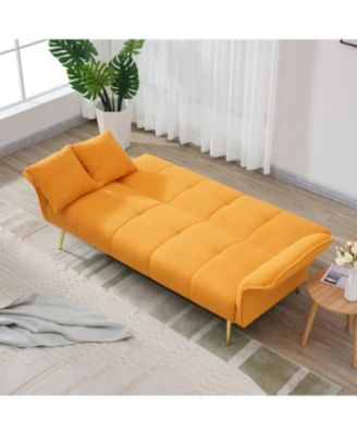 70" Teddy Fleece Convertible Sofa Bed