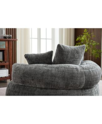 Foam Bean Bag Chair - Soft Chenille Cover