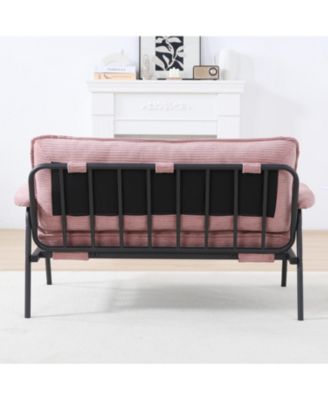 Pink 53-inch Sofa Small Apartment Living