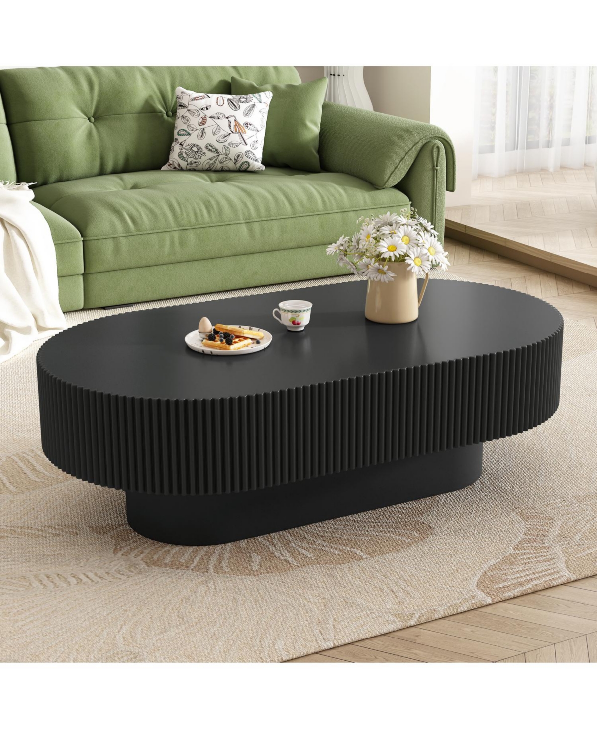 Streamdale Furniture Elegant Oval Coffee Table