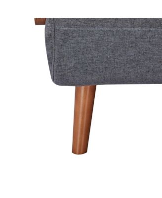 Streamdale Foldable Linen Sofa Bed - Single, Adjustable Back, Space-Saving Sleeper