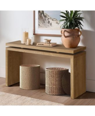 Streamdale 60" Antique Brown Farmhouse Console Table