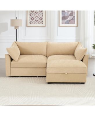  2-Seater Sofa with Storage Footstool