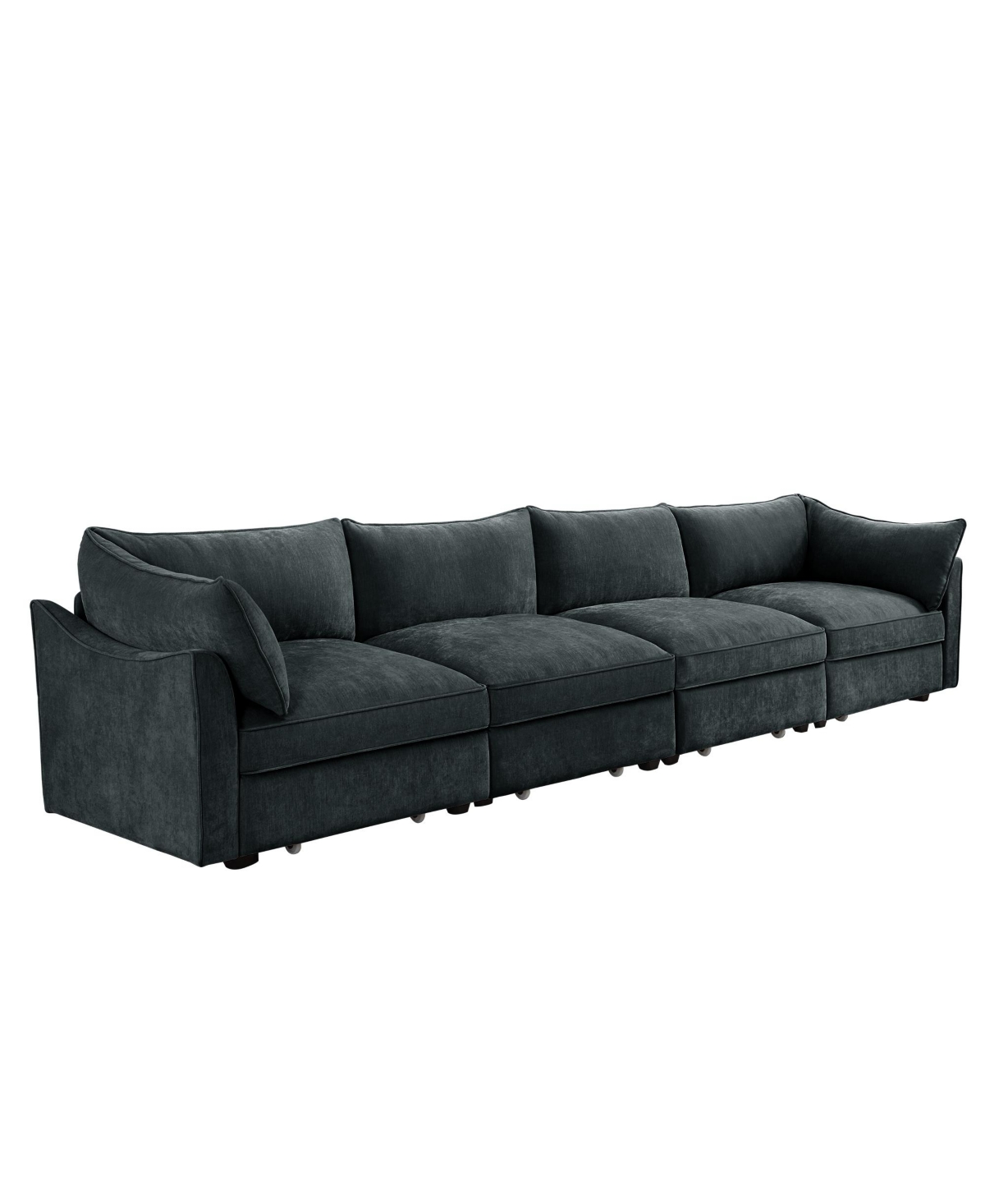 Streamdale Furniture Super Large Wide Deep 4-Seater Sofa w/ Storage - Chenille Gary