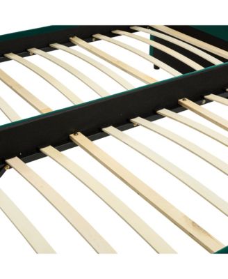  Emerald Velvet Daybed - Modern Diamond Design