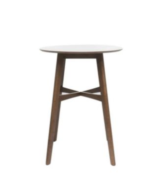 Streamdale Mid-Century Modern Round Bar Table - 42", Natural Walnut