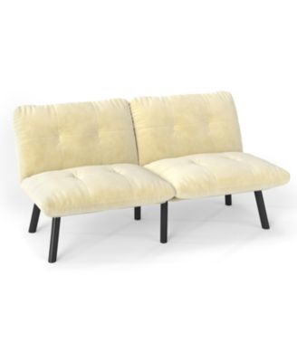 Streamdale Cream Convertible Folding Modern sofa Bed