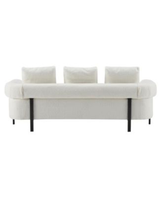 Streamdale 78" Modern Beige Sofa Couch with 3 Pillows