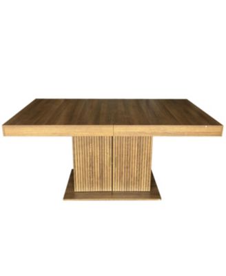 Seats 6-10 Expandable Dining Table with Storage