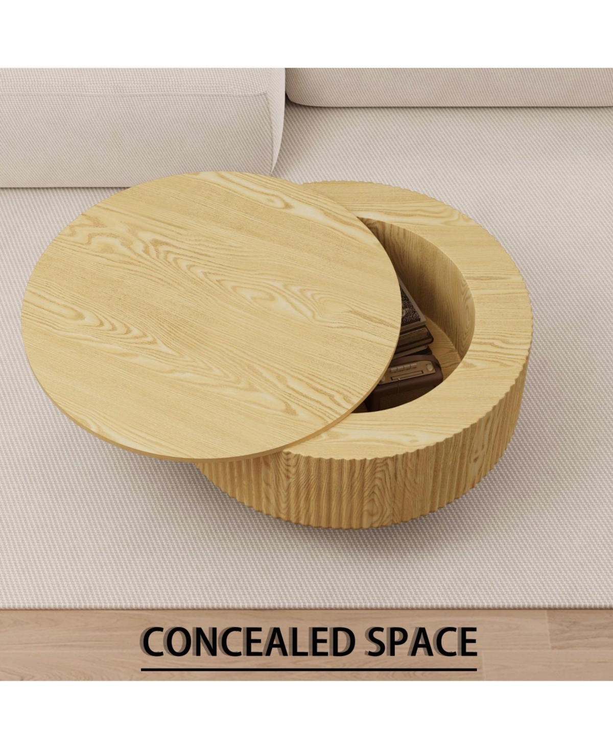 Streamdale + 29.5" + Wood + Storage + Coffee Table