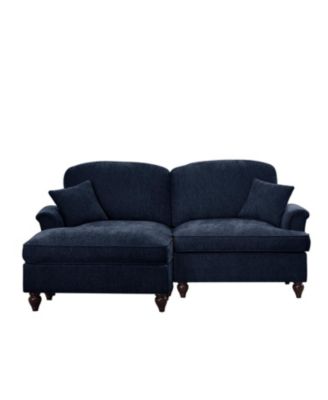 Mid Century Modular L-Shaped Sofa with Ottoman