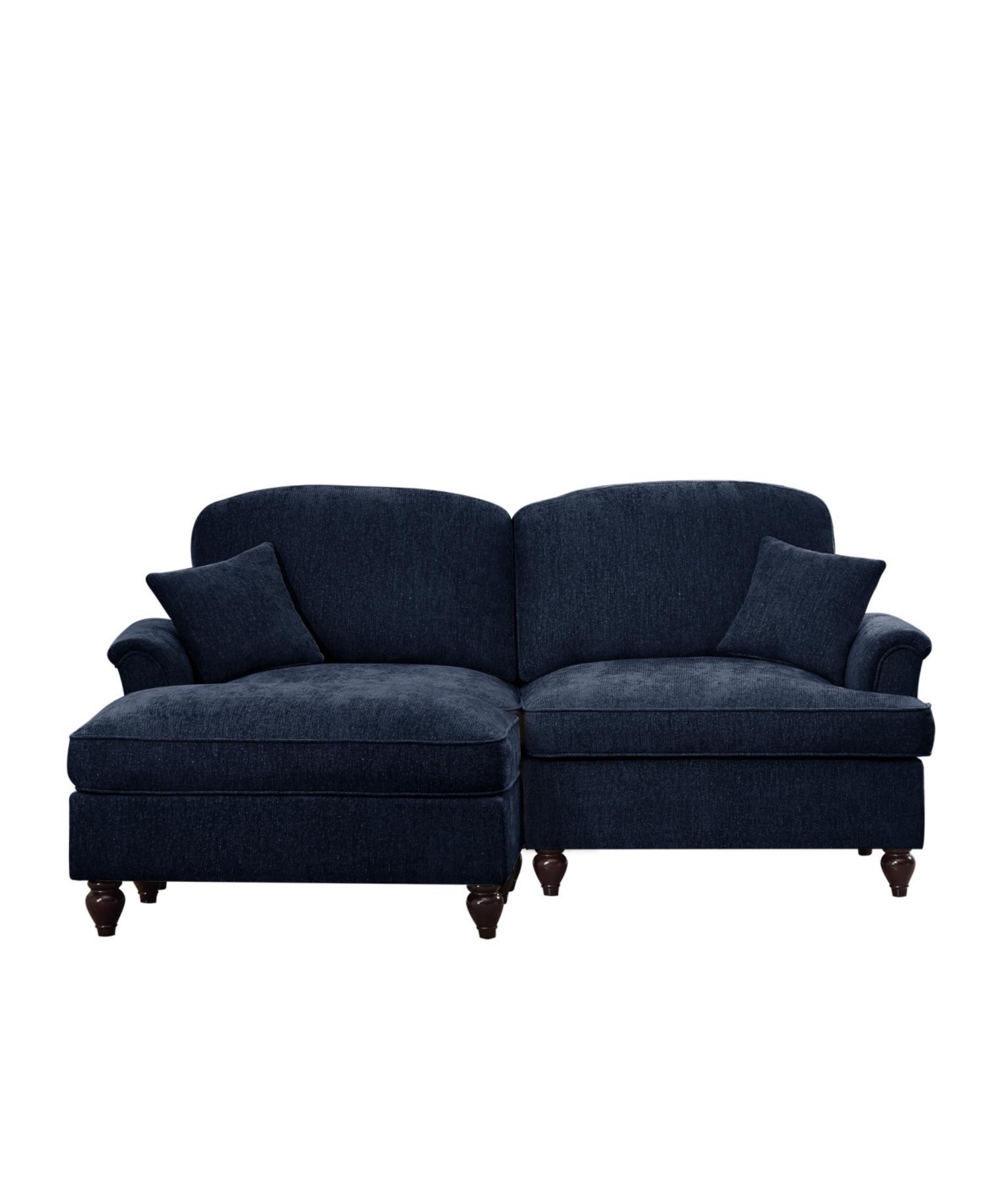 Streamdale Furniture Mid Century Modular L-Shaped Sofa with Ottoman