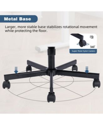 Modern Linen Blue Criss Cross Armrest Office Chair - Product Details