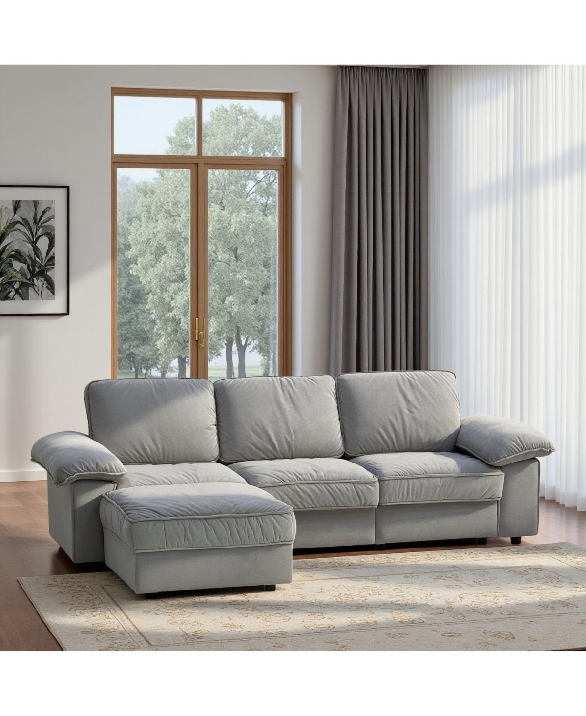 Streamdale Furniture L-Shaped Sectional Sofa with Hidden Storage