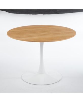 42.1" Oak Tulip Dining Table (Seats 4-6)