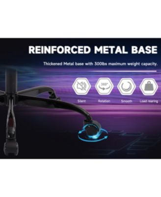 Gaming chair with footrest and lumbar backrest