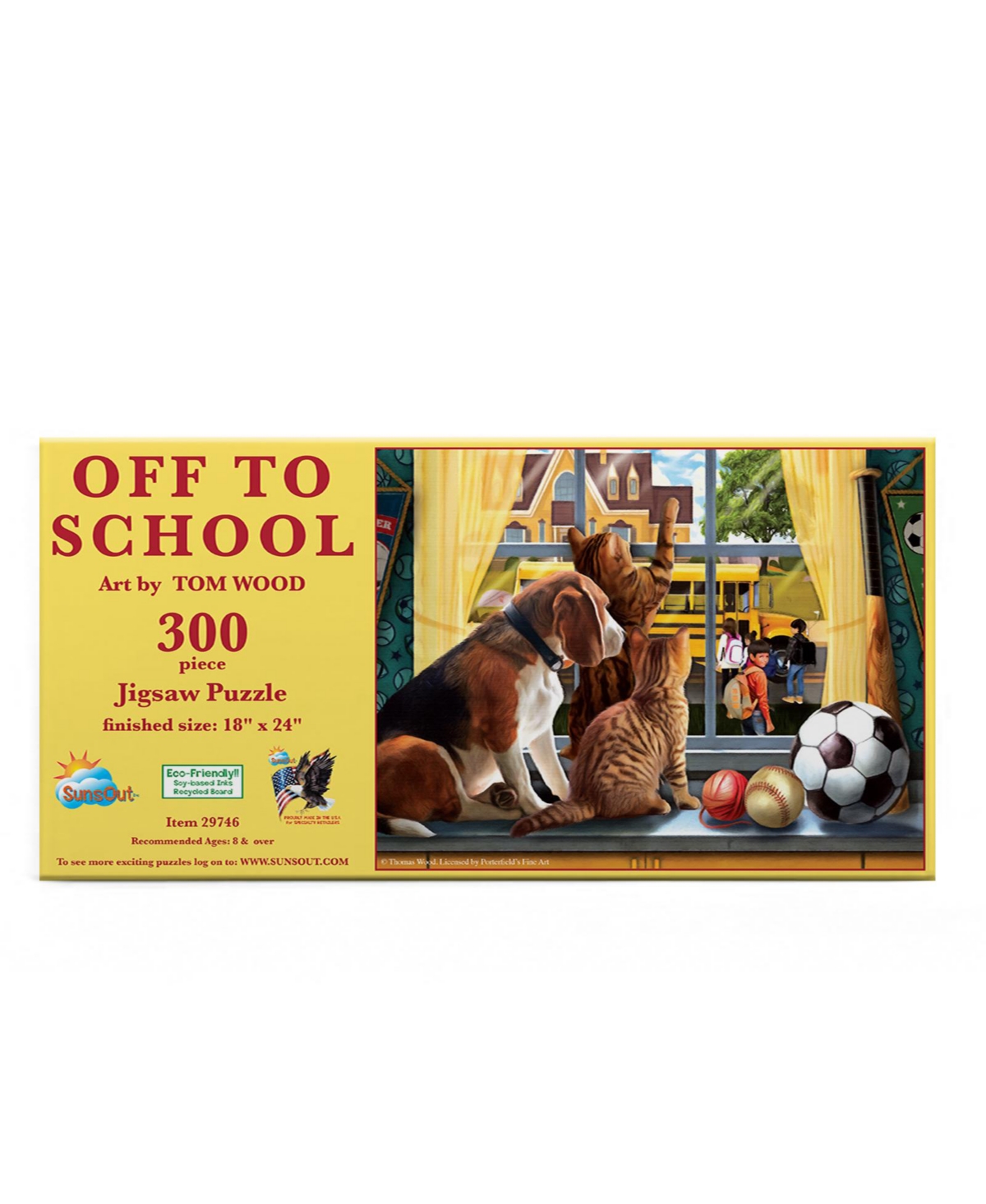 SunsOut Off to School 300 piece Jigsaw Puzzle for Adults