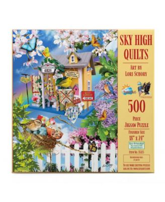 Sky High Quilts 500 piece Jigsaw Puzzle for Adults