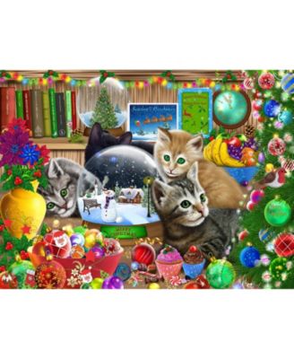 Snow Globe Kitten 1000 piece Jigsaw Puzzle for Adults  Christmas