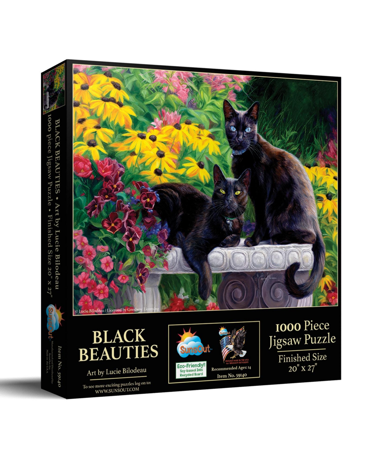 SunsOut Black Beauties 1000 piece Jigsaw Puzzle for Adults